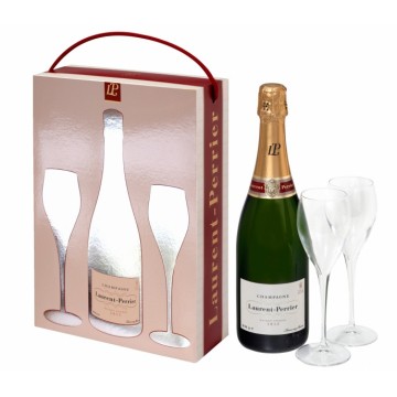Laurent-Perrier Brut Coffret met 2 glazen